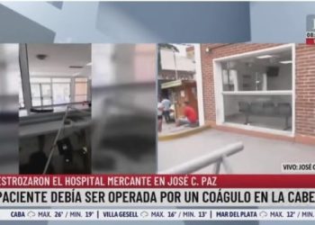 Familiares de una paciente provocan destrozos en hospital bonaerense porque se demoró su traslado