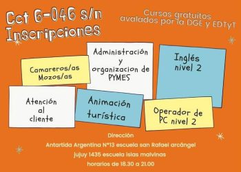 El centro de capacitación para el trabajo 6-046  tiene disponible su oferta educativa 2023