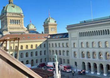 Debido a actividades sospechosas, evacuaron parcialmente el Parlamento suizo