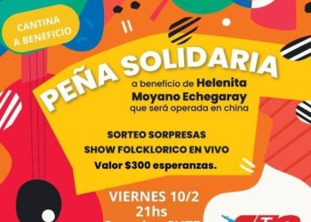 Hoy habrá una peña  a beneficio de la niña que requiere de un tratamiento en China
