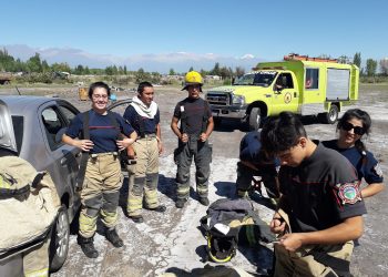 Se realizó una capacitación para  bomberos sobre rescate vehicular