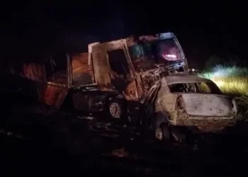 Otra tragedia en una ruta del país: tres personas murieron carbonizadas tras un choque frontal entre un auto y un camión