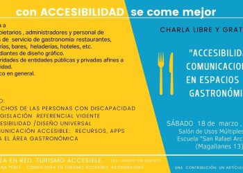 Se realizará una charla sobre  accesibilidad comunicacional en comercios gastronómicos
