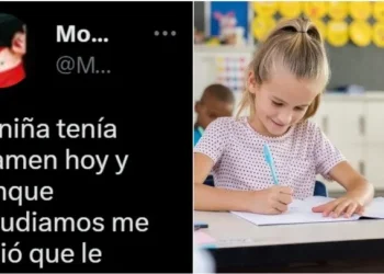 Viral: Ayudó a su hija a estudiar, pero la nena se «macheteó» y generó un escándalo en plena clase