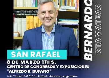 Bernardo Stamateas presentará hoy sus libros en San Rafael