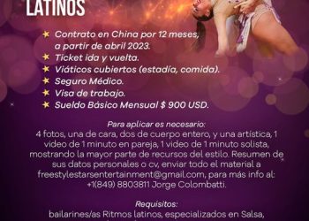 Un bailarín sanrafaelino se destaca en Punta Cana  y convoca a más argentinos a sumarse a un proyecto en China