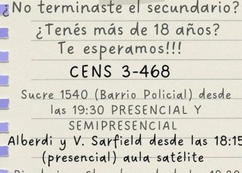 El CENS “Daniel Prieto Castillo” dio a conocer su  oferta educativa para este año