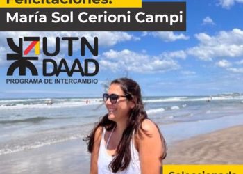 Una alumna sanrafaelina de la UTN  recibió una beca de estudios en Alemania