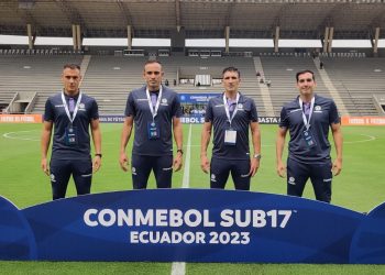 Andrés Merlos dirigió el partido inaugural del Sudamericano Sub 17 de fútbol