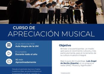 Invitan a realizar un curso de “apreciación musical” abierto a todo público