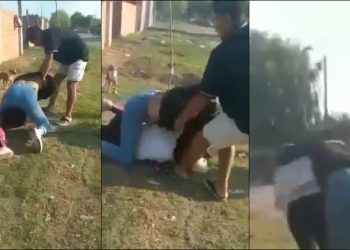«Que se saquen la bronca»: El video de dos madres a las trompadas en la puerta del jardín de sus hijas