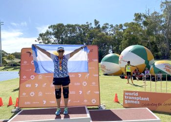 Orgullo: Rosana Mateos obtuvo tres medallas de oro y una de plata en los Juegos Mundiales de Trasplantados