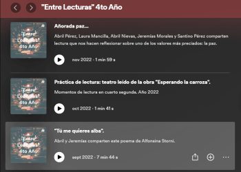 Alumnos de la escuela Calzada fomentan y mejoran la lectura a través de «podcast»