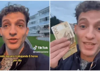 Argentino reveló su sueldo en dólares como mozo en Noruega y cuánto ahorra por mes, y las redes estallaron: «Te felicito»