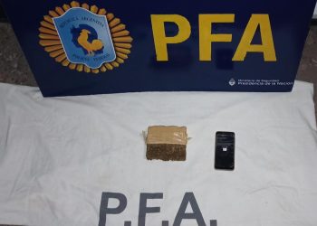 La Policía Federal detuvo a un hombre que llevaba medio kilo de marihuana