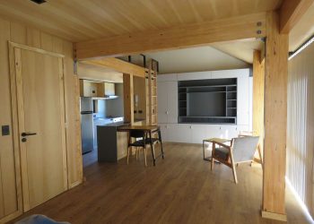 Cómo son los edificios de madera que se construyen en menos de un año en la Patagonia