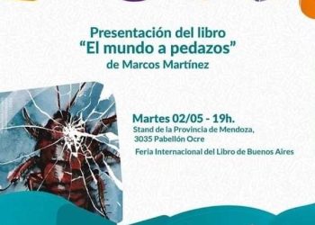 El escritor sanrafaelino Marcos Martínez presentó una obra en la Feria Internacional del Libro