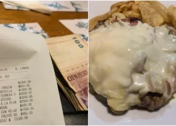 Mostró el ticket de una «merienda» de $15.000 para ella sola, los pasó a dólares y es viral: «¡Los precios están por reventar por los aires!»