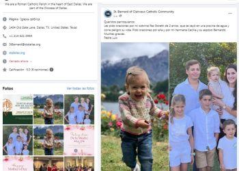 Piden cadena de oración por la nena que cayó a una pileta