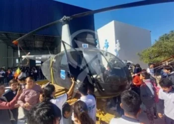 Un helicóptero recuperado del narcotráfico fue cedido a una escuela en Salta