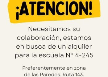 La escuela 4-245 debe trasladarse y busca un nuevo lugar para alquilar