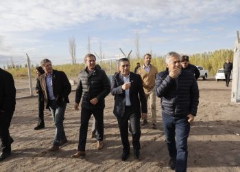 General Alvear: El Gobernador Suarez recorrió el nuevo reservorio Bosch