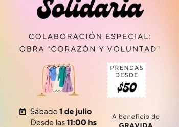 Gravida y la Obra Corazón y Voluntad realizarán una feria solidaria con precios súper accesibles