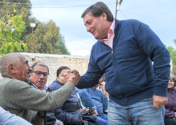 El precandidato a gobernador Omar Parisi recorrió San Rafael y habló sobre la ayuda de la Nación a Plastiandino