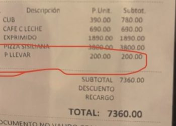 Estalló de furia: Pidió llevarse las sobras de la pizza, quisieron cobrarle y casi se agarra a trompadas