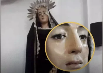 Lloró la Virgen Dolorosa después de una misa y las imágenes conmovieron a los fieles: “Un milagro”