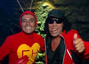 Video: «El Chapulín Colorado» y «La Mona Jiménez», los artistas callejeros que detuvieron a un ladrón a las trompadas