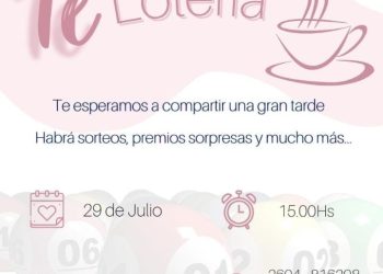 La organización no gubernamental Innovar llevarán a cabo un té-lotería el sábado 29