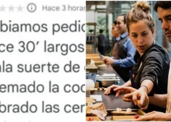Fue a un restaurante, se prendió fuego la cocina y dejó un comentario poco considerado: «Ocho personas sin nada de cenar…»