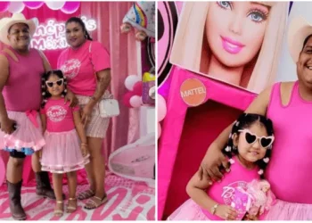Papá se vistió de rosa con su hija para ir a ver «Barbie» y su reacción sorprendió a todos: «Le va a dar vergüenza a ella»