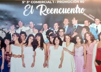 Compañeros dela promoción 1980 del Comercial festejaron el Día del Amigo y recordaron anécdotas