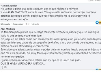 Cruce en Facebook entre hijas de Dionisio Aguilar y uno de los acusados de la causa