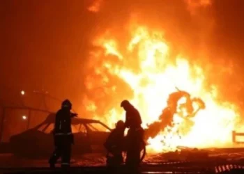 Impresionante incendio en una estación de servicio en Rusia: 35 muertos