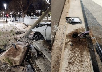 En siniestros viales: quien dañe patrimonio público deberá pagar de su bolsillo lo que rompió