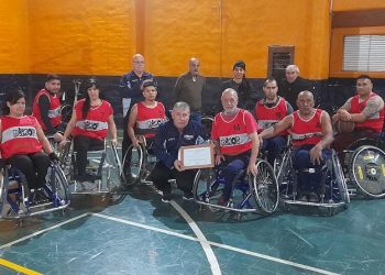 Dimot cumplió 40 años representando a San Rafael en los torneos de básquet adaptado en silla de ruedas