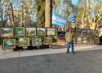 Pareja de artistas uruguayos recorre América y se encuentran de visita en San Rafael