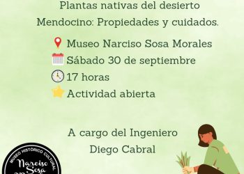 Invitan a una charla taller sobre “plantas nativas del desierto mendocino”