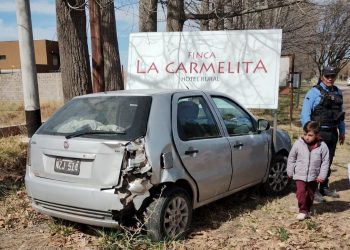 Lunes lleno de choques: uno más, frente a la champañeraENTRE UN PALIO Y UNA CAMIONETA