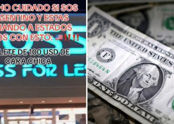 Un argentino vivió una incómoda situación tras pagar con un billete de 100 dólares «cara chica» en Estados Unidos
