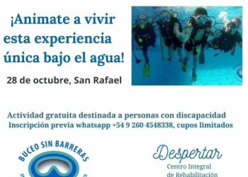 Aventura accesible: personas con discapacidad podrán realizar “buceo adaptado”