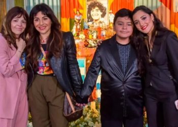 El emotivo reencuentro de los hijos de Diego Maradona en el día de su cumpleaños