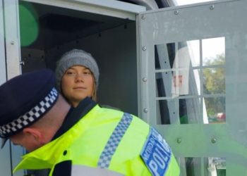 La activista climática Greta Thunberg fue detenida en Londres