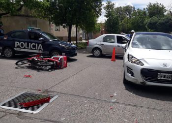 Otro motociclista lesionado en un siniestro vial