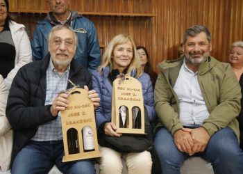 El actor Luis Brandoni visitó San Rafael para el acto de imposición del nombre de su padre a la escuela 4-245 de Las Paredes