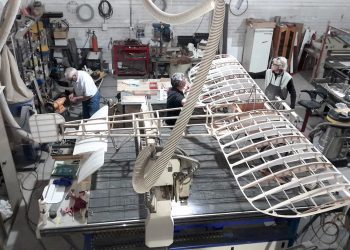 Impresionante arte alado: sanrafaelinos construyen una réplica a escala del avión “Blériot XI” del año 1909