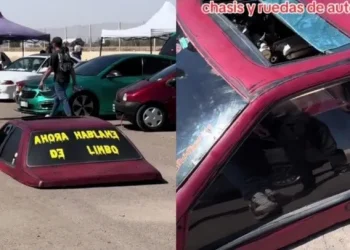 Mendoza: Mostró un insólito auto cortado por la mitad y provocó una ola de reacciones